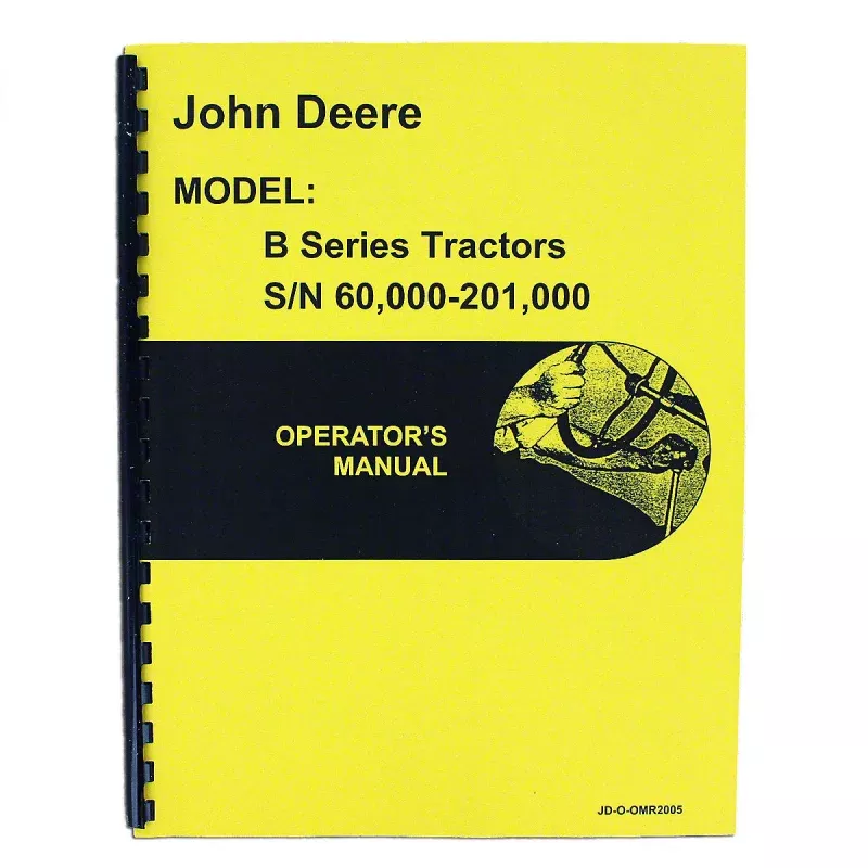 Operators Manual Reprint For John Deere B Tractor | Styled | OMR2005